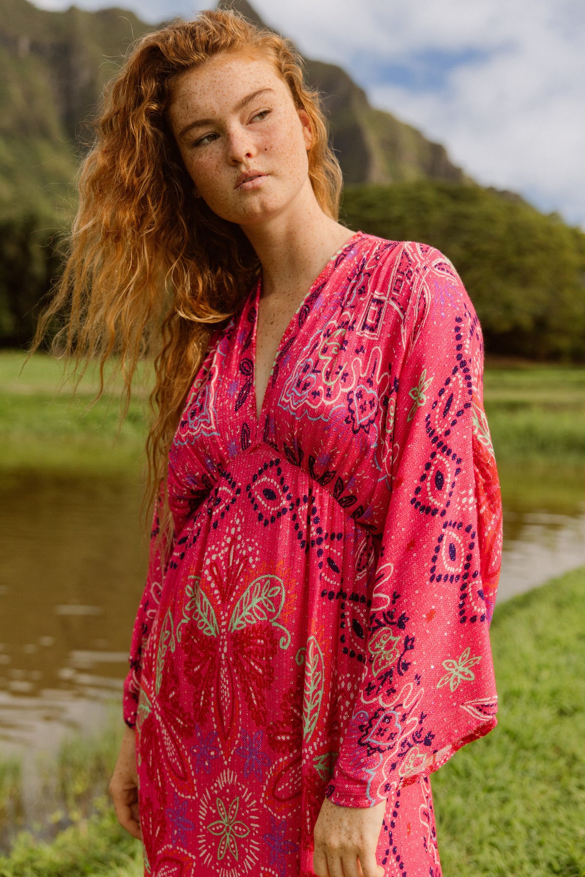 AVY LONG KIMONO DRESS | FINAL SALE