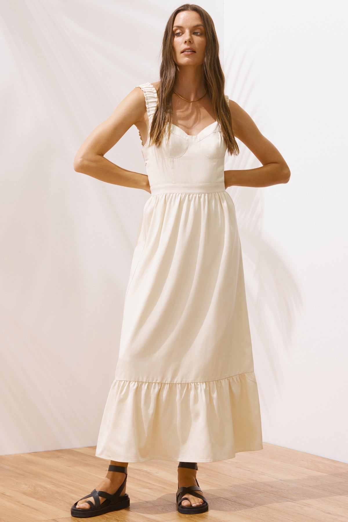 THE ADRIENNE DRESS CLAY | FINAL SALE