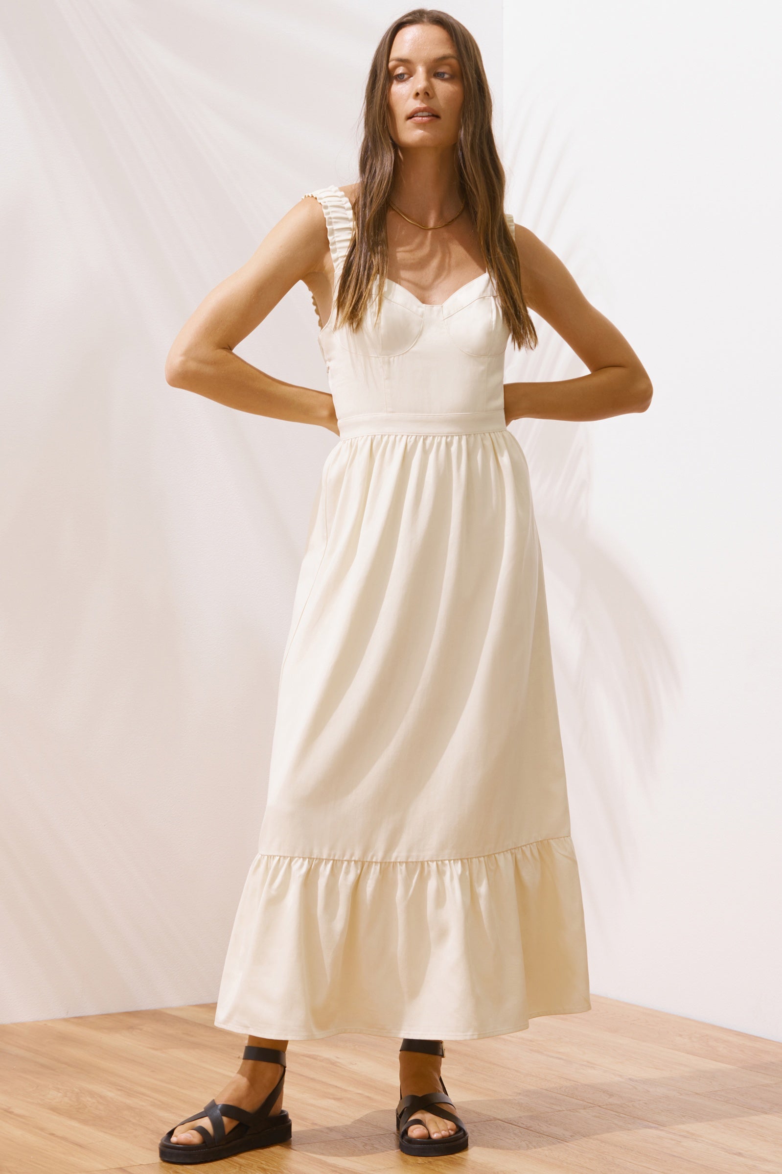 THE ADRIENNE DRESS CLAY | FINAL SALE