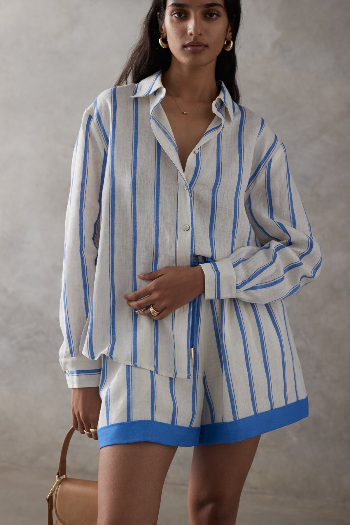 SALMA SHIRT | RIVERIA STRIPE - FINAL SALE