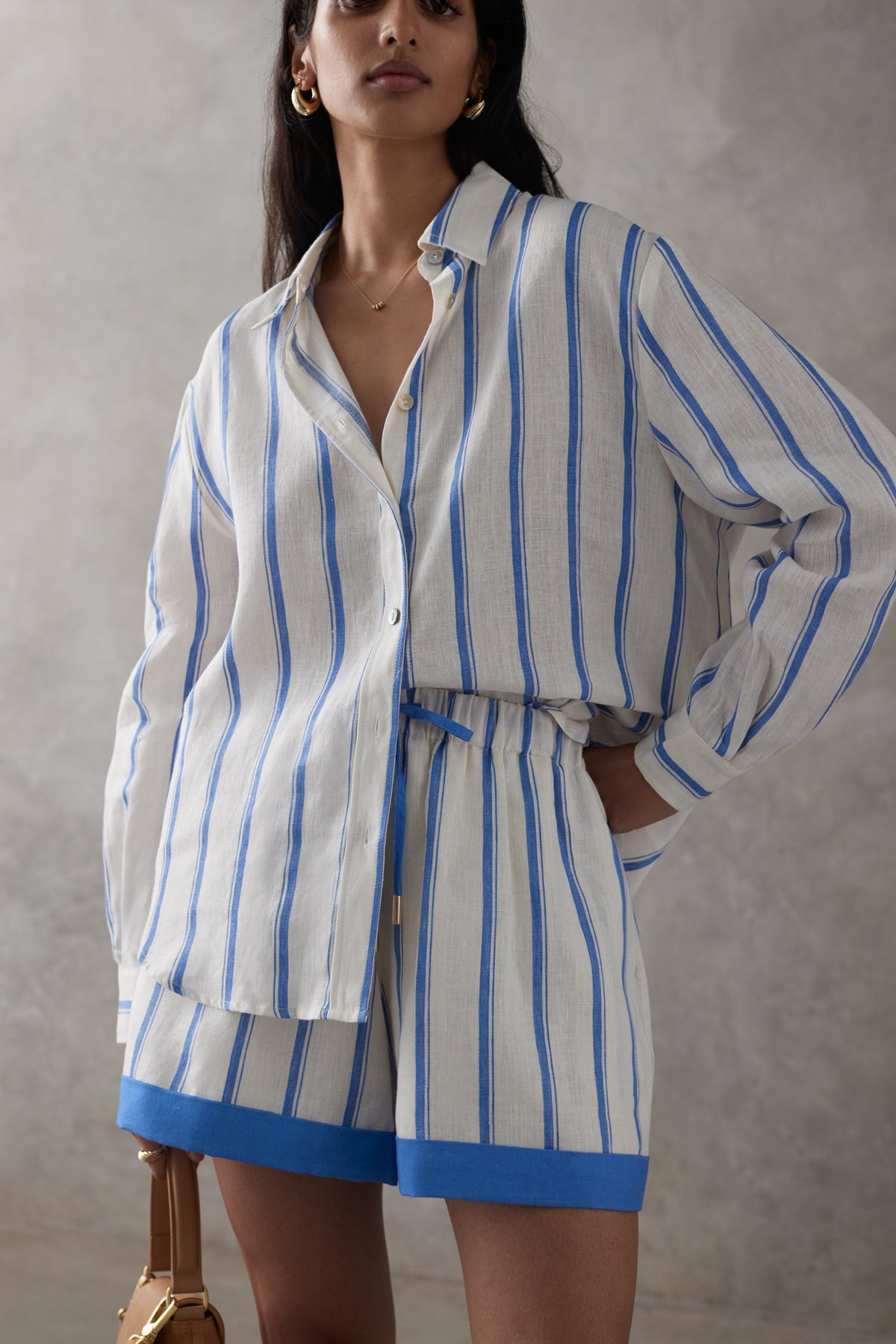 SALMA SHIRT | RIVERIA STRIPE - FINAL SALE