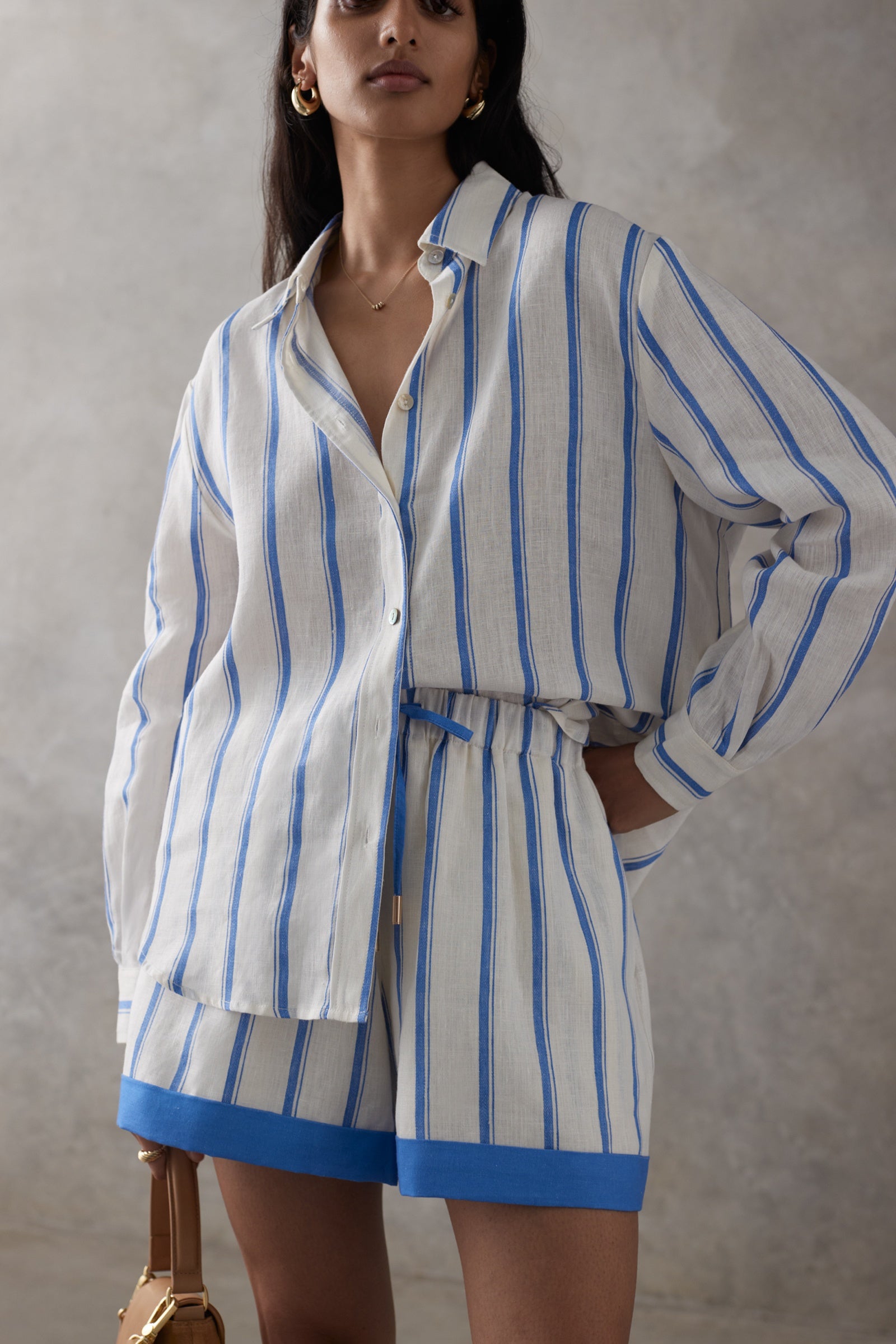 SALMA SHIRT | RIVERIA STRIPE - FINAL SALE