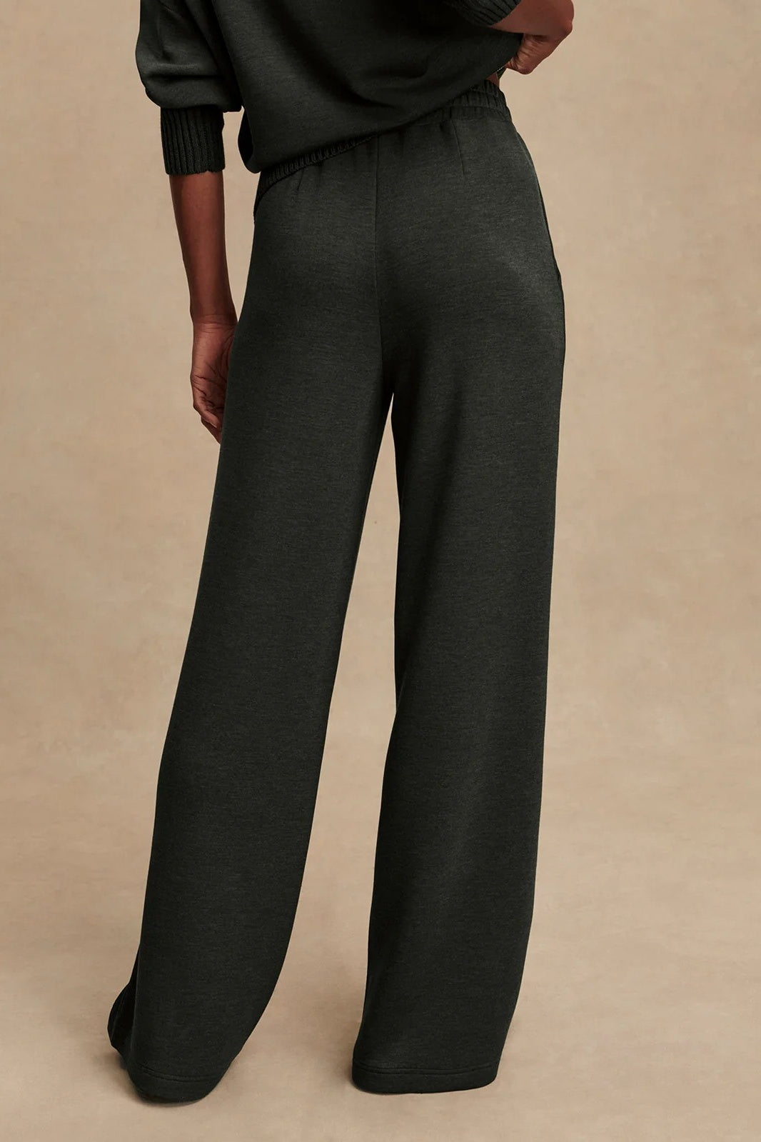 The Extra Wide Leg Pant 30&quot; | Olive Marl