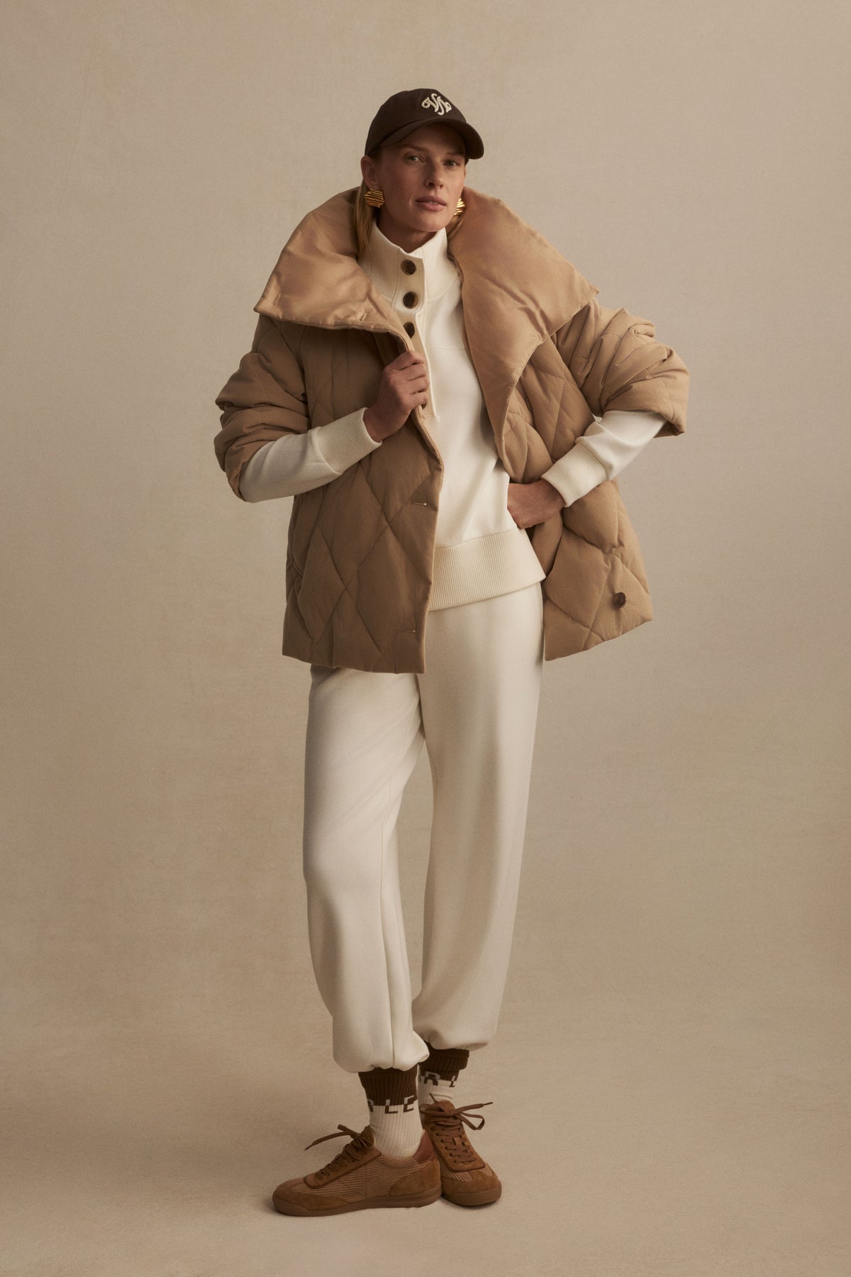 Evren Short Quilted Coat