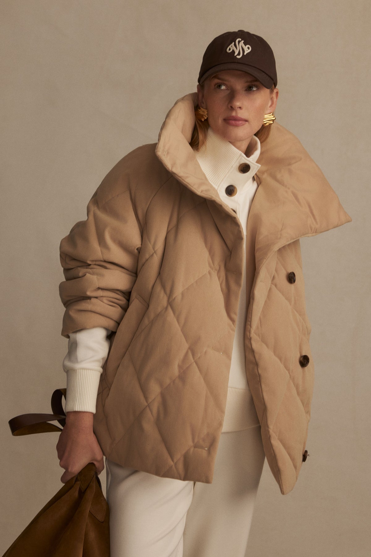 Evren Short Quilted Coat