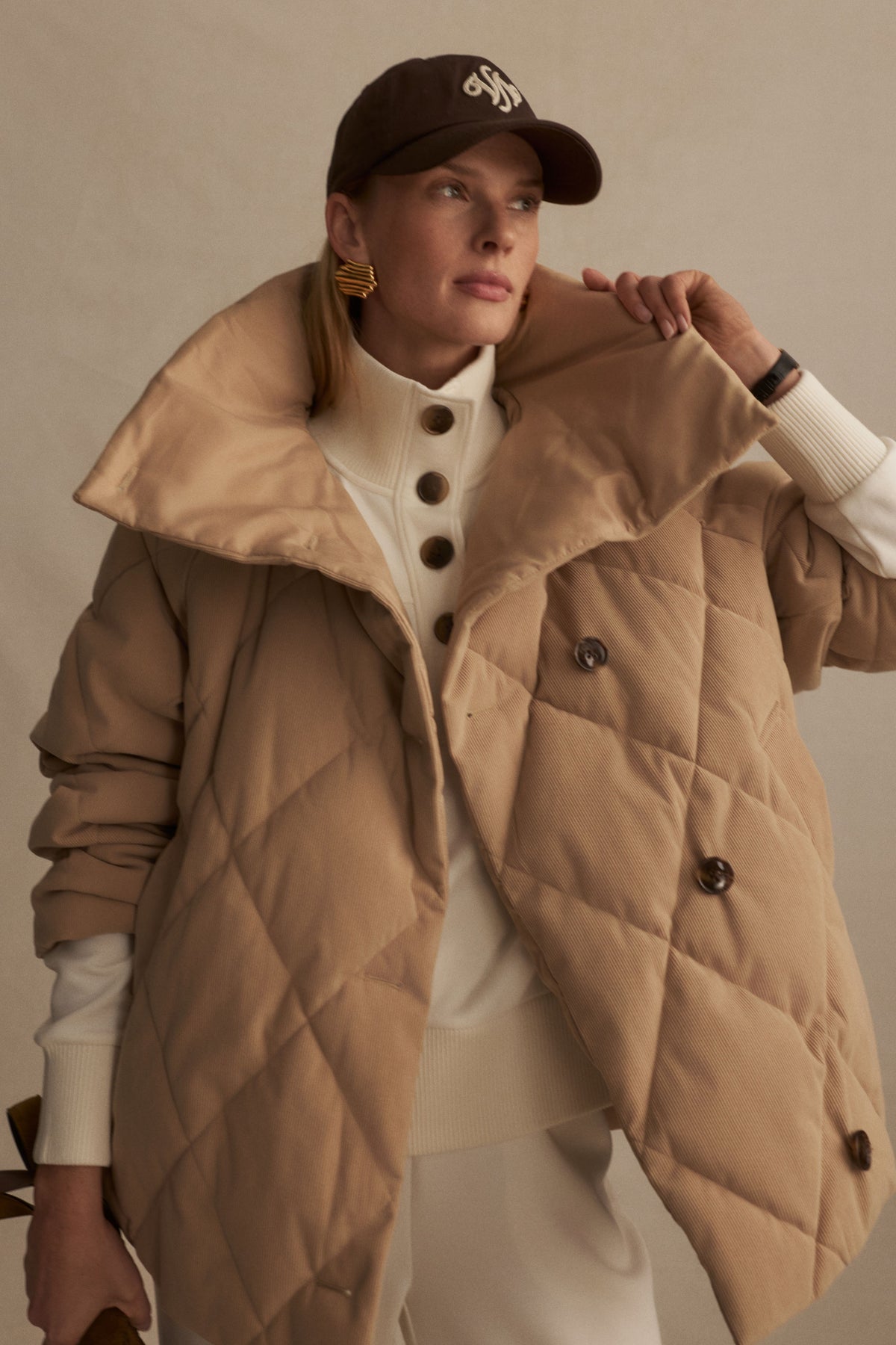 Evren Short Quilted Coat