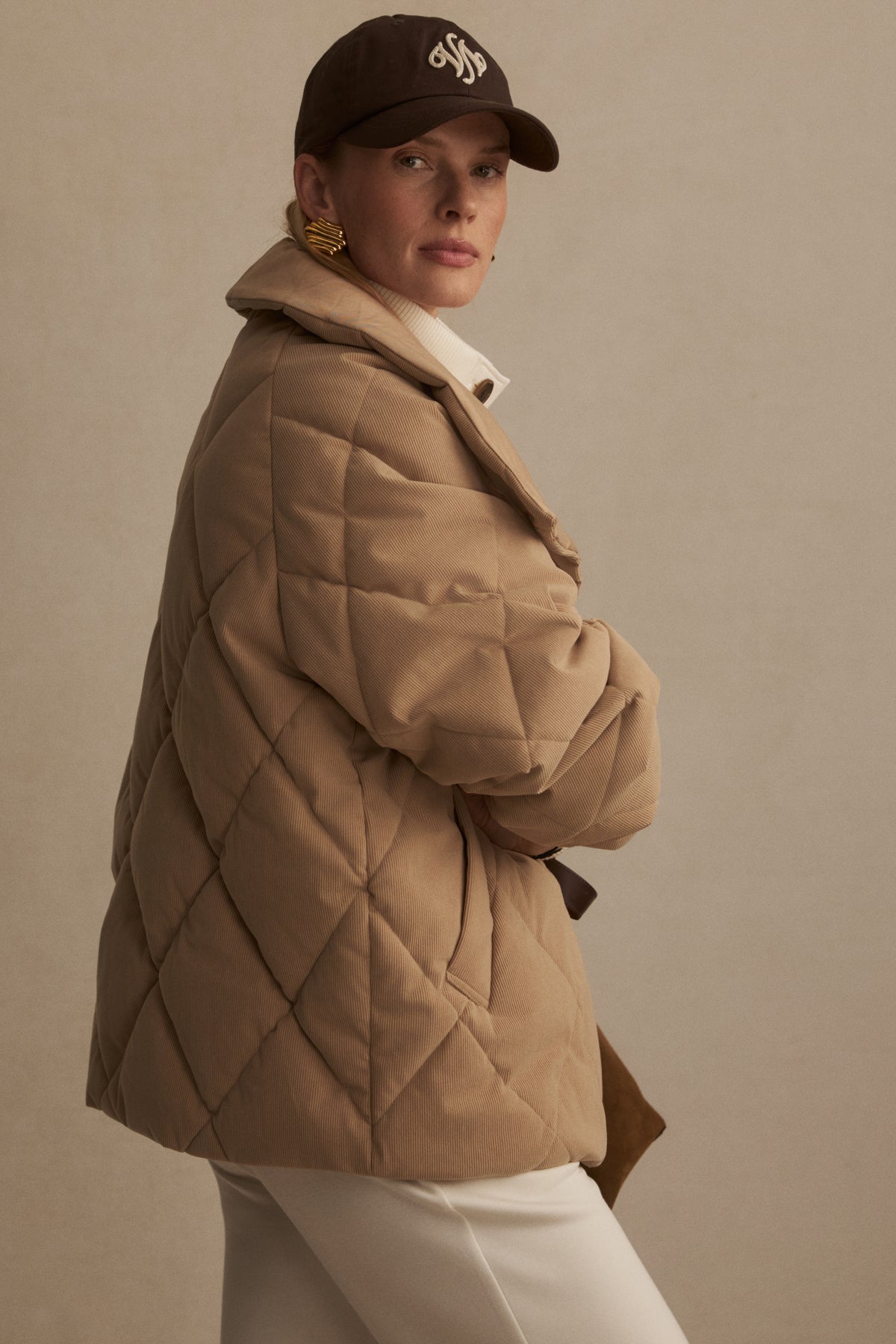Evren Short Quilted Coat