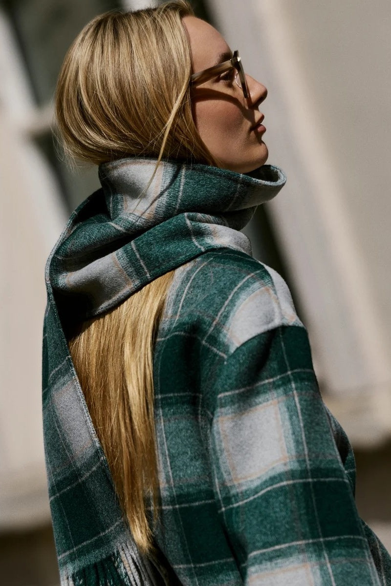 Alderton Check Scarf Coat | PRE ORDER