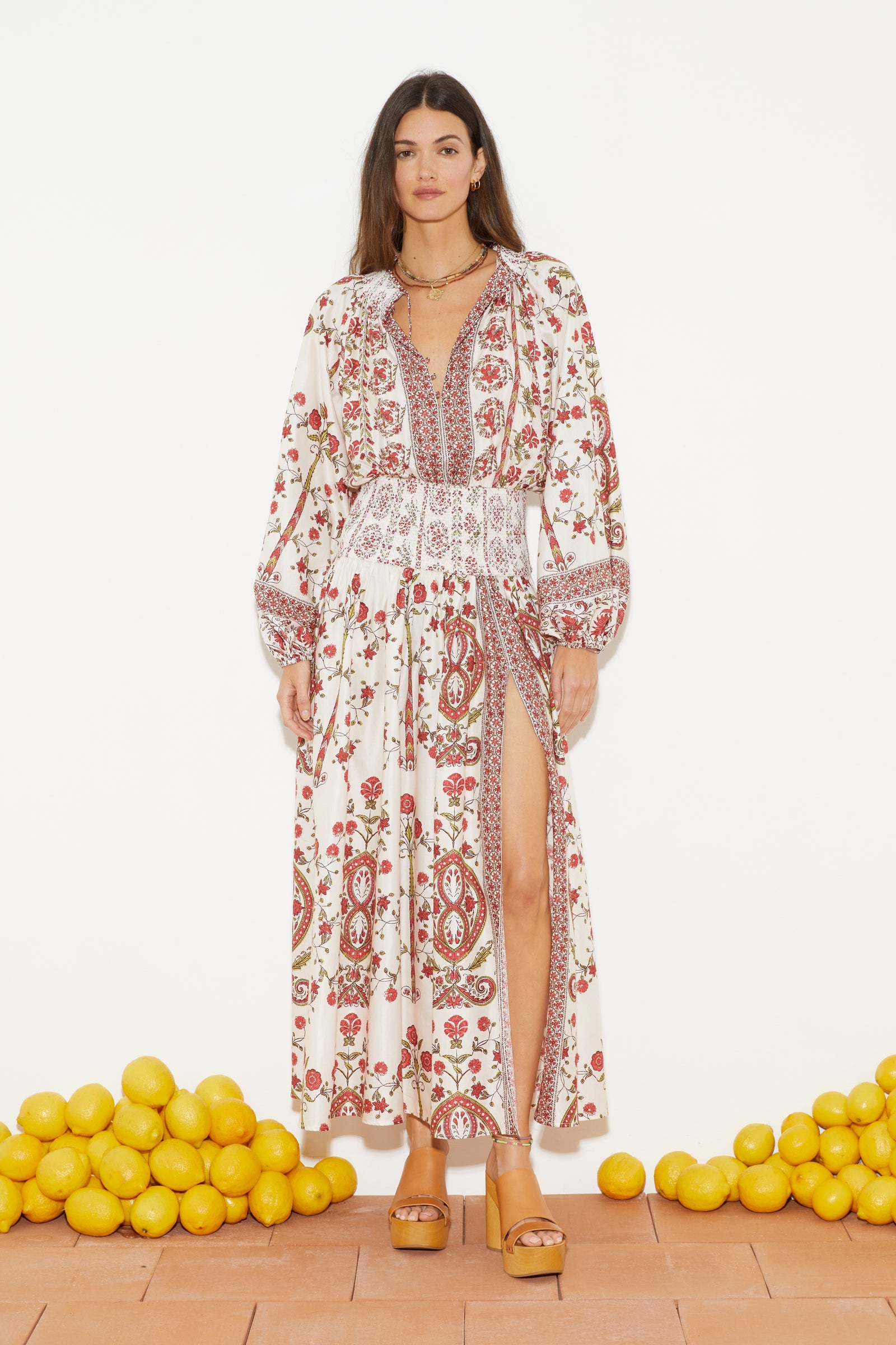 Ceres Shirred Maxi Dress | FINAL SALE