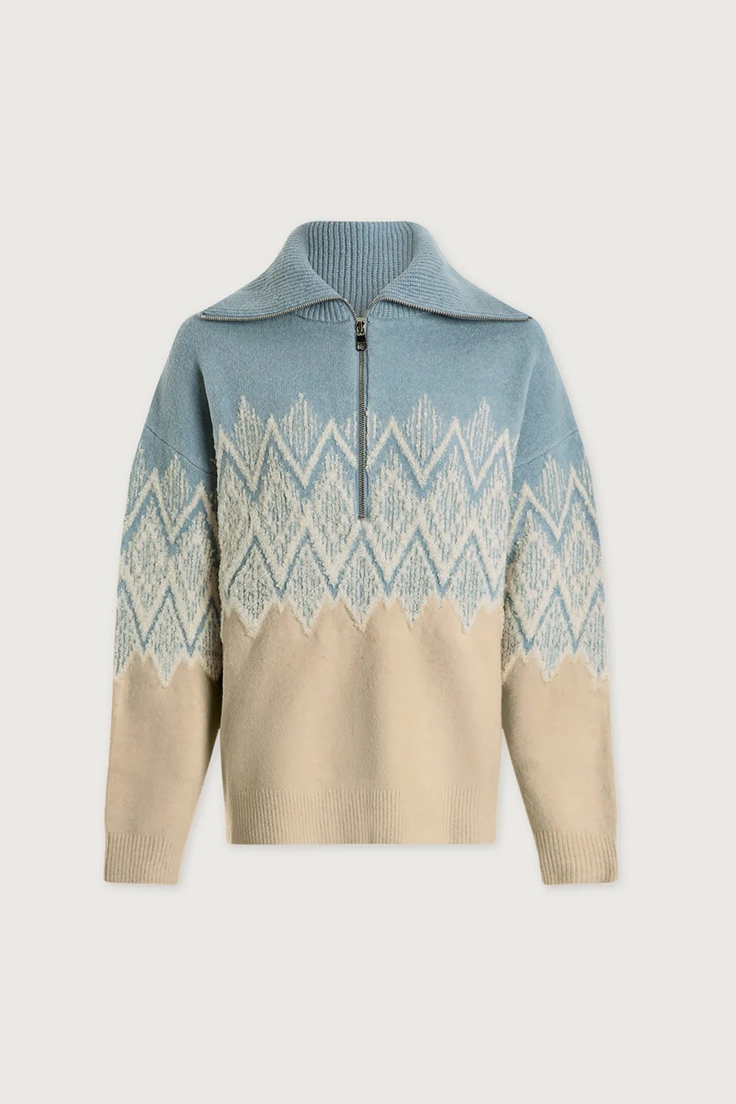 Hedda Fairisle Half-Zip Knit