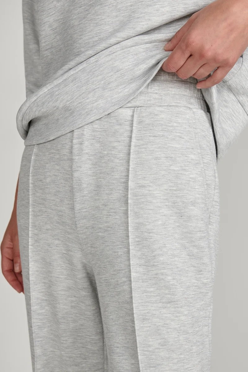The Wide Leg Pant 30" | Light Grey Marl