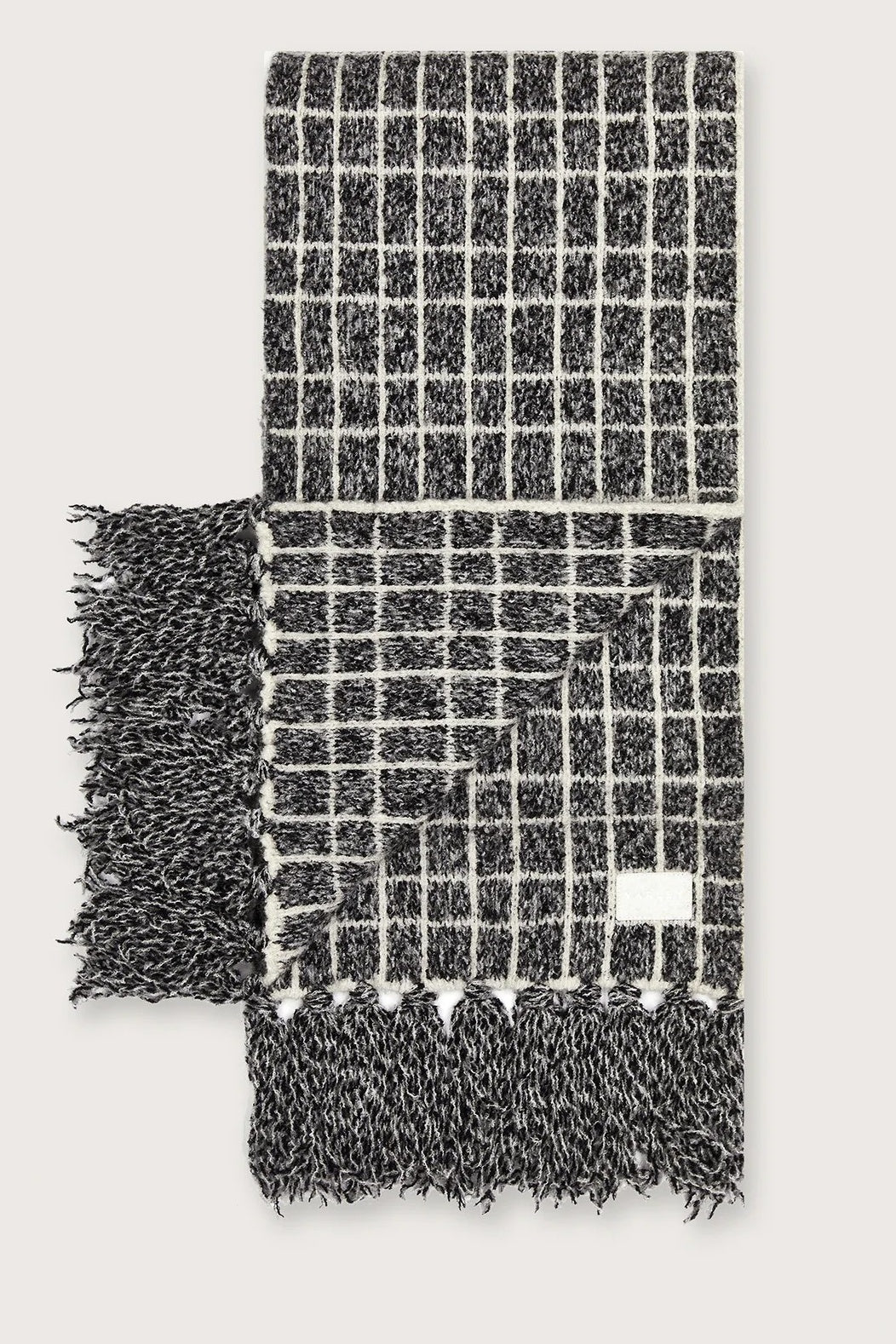 Lindsey Check Knit Scarf