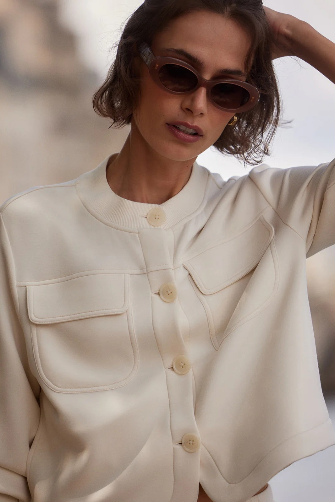 Hartwell Button-Through Sweater Jacket