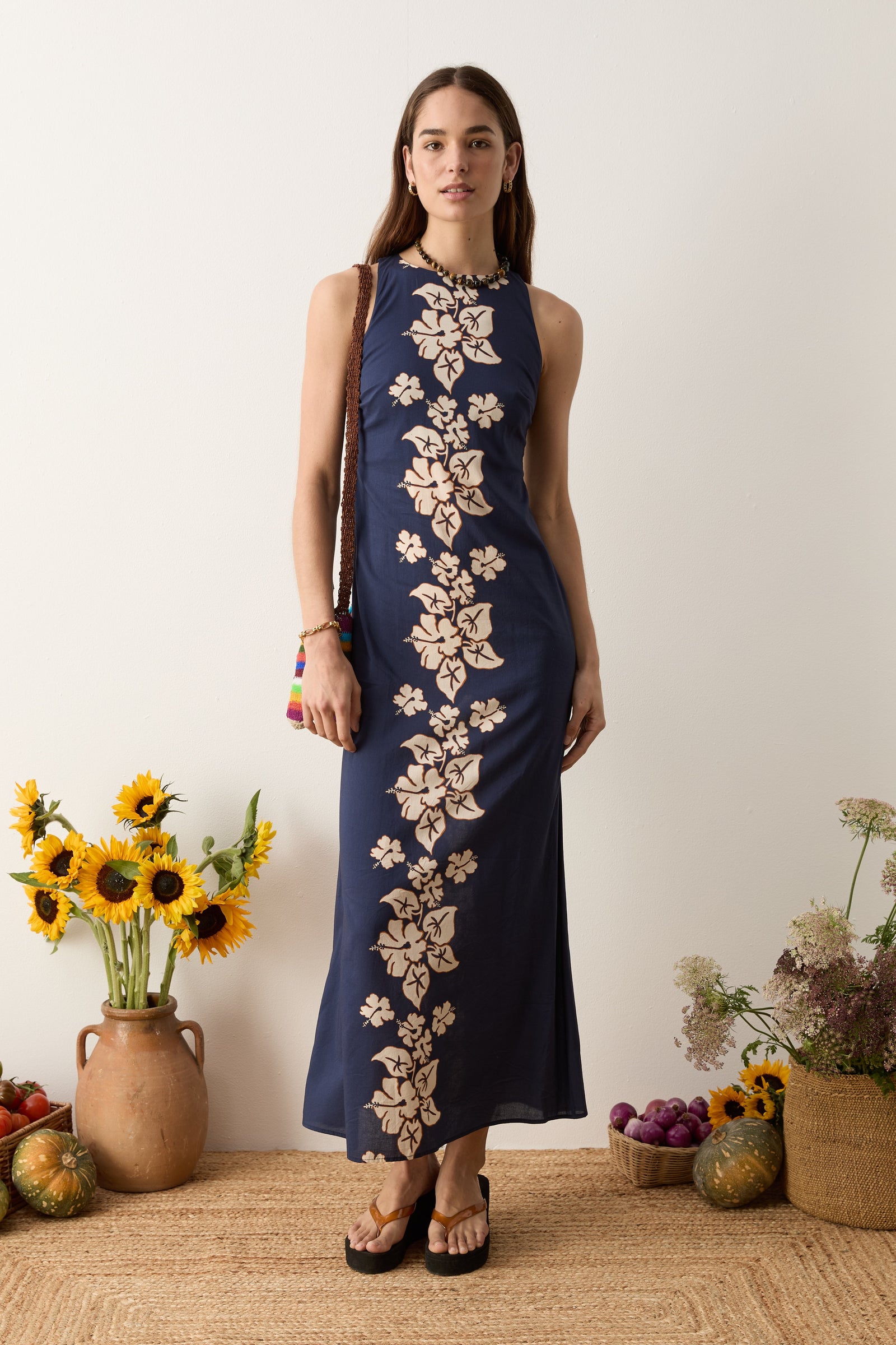 Palmetto Column Maxi Dress