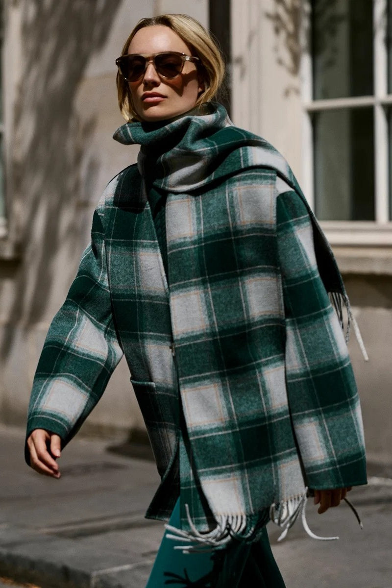 Alderton Check Scarf Coat | PRE ORDER