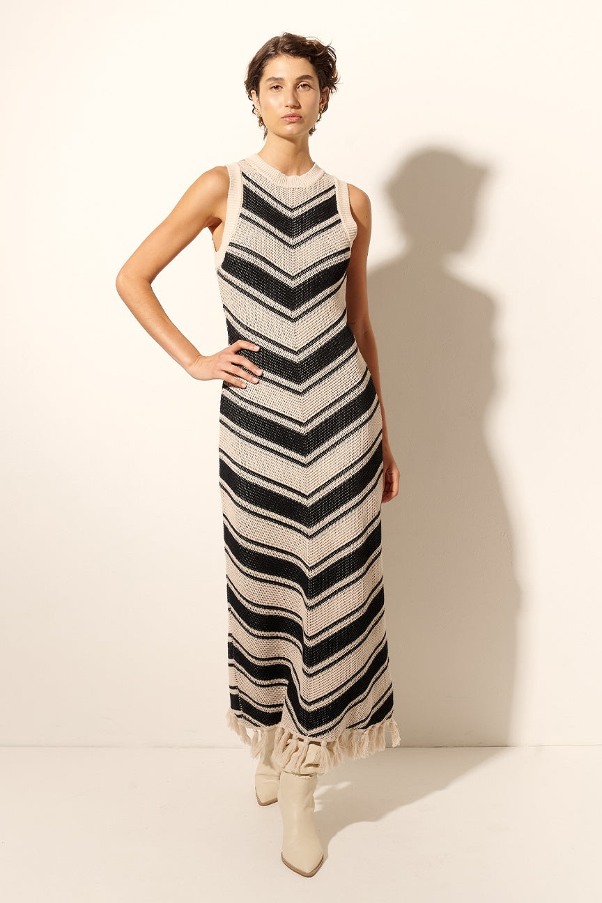 Anita Knit Stripe Midi Dress - FINAL SALE