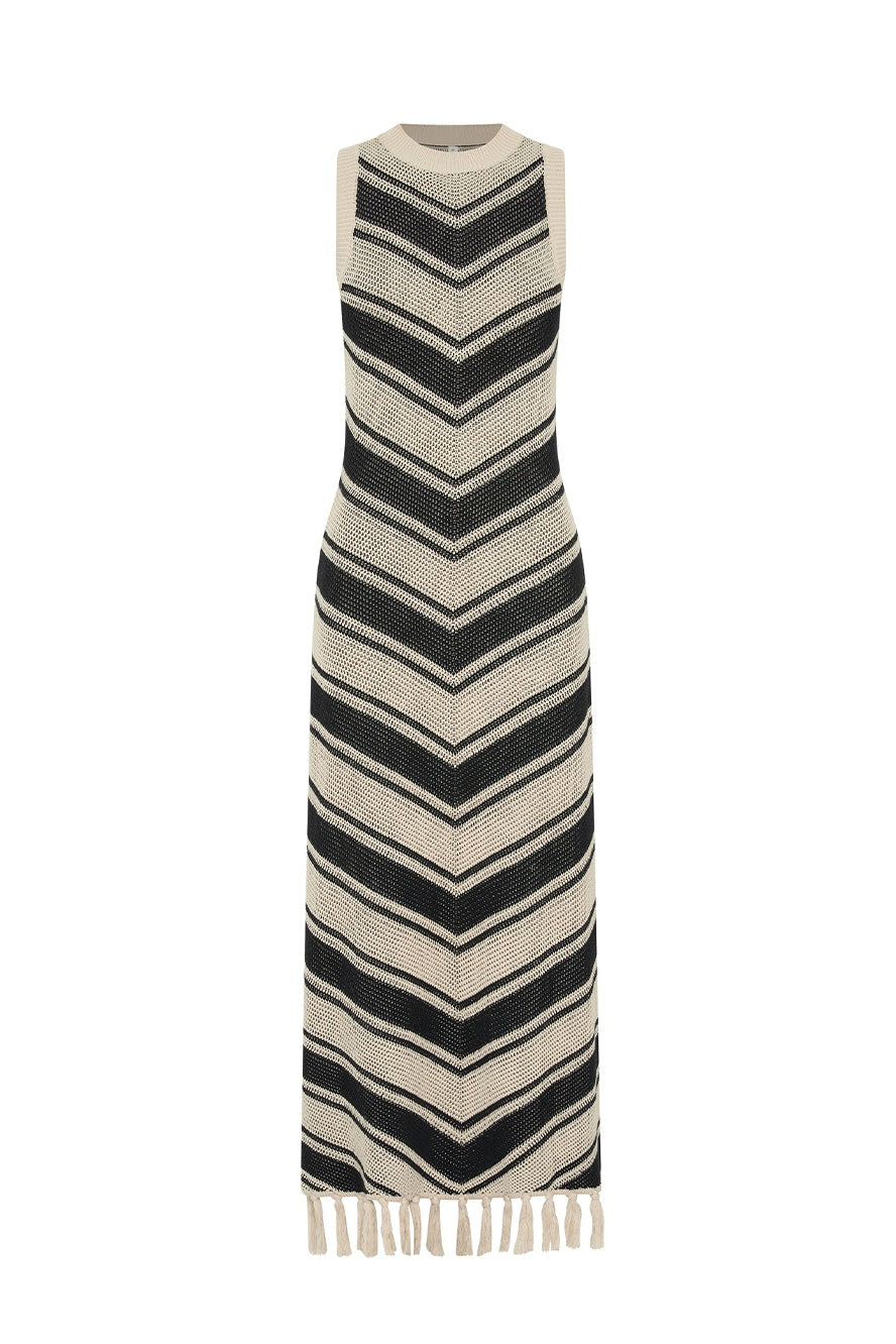 Anita Knit Stripe Midi Dress - FINAL SALE