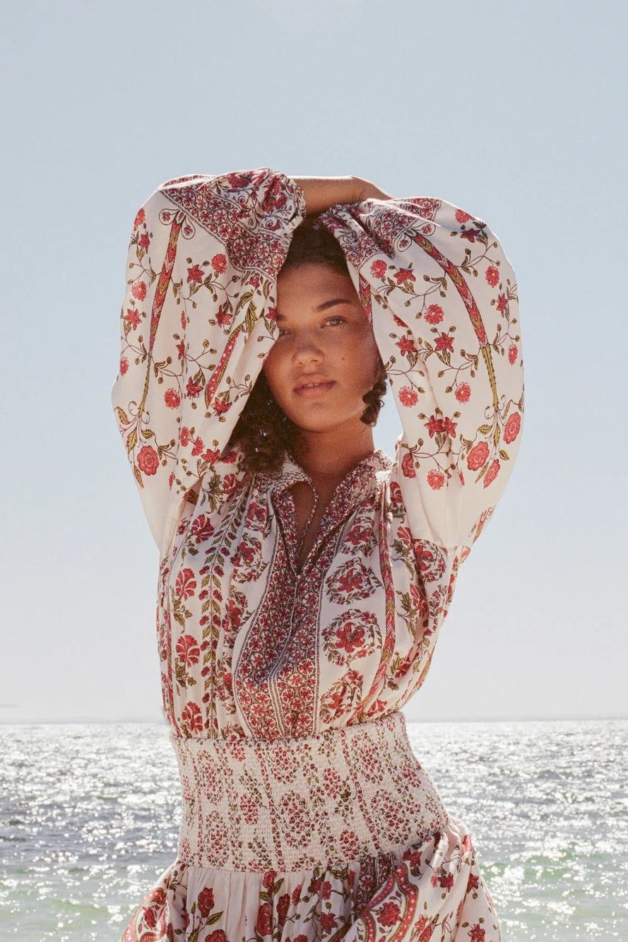 Ceres Shirred Maxi Dress | FINAL SALE