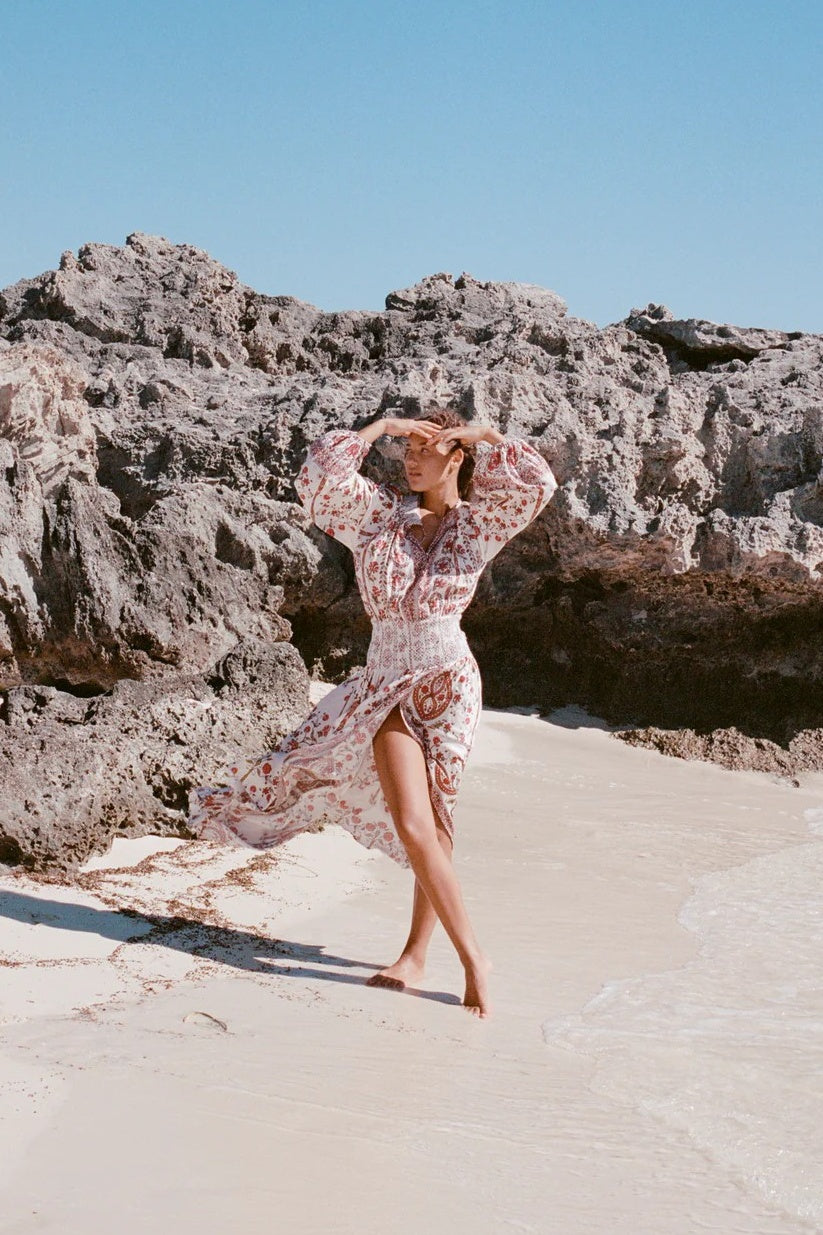 Ceres Shirred Maxi Dress | FINAL SALE