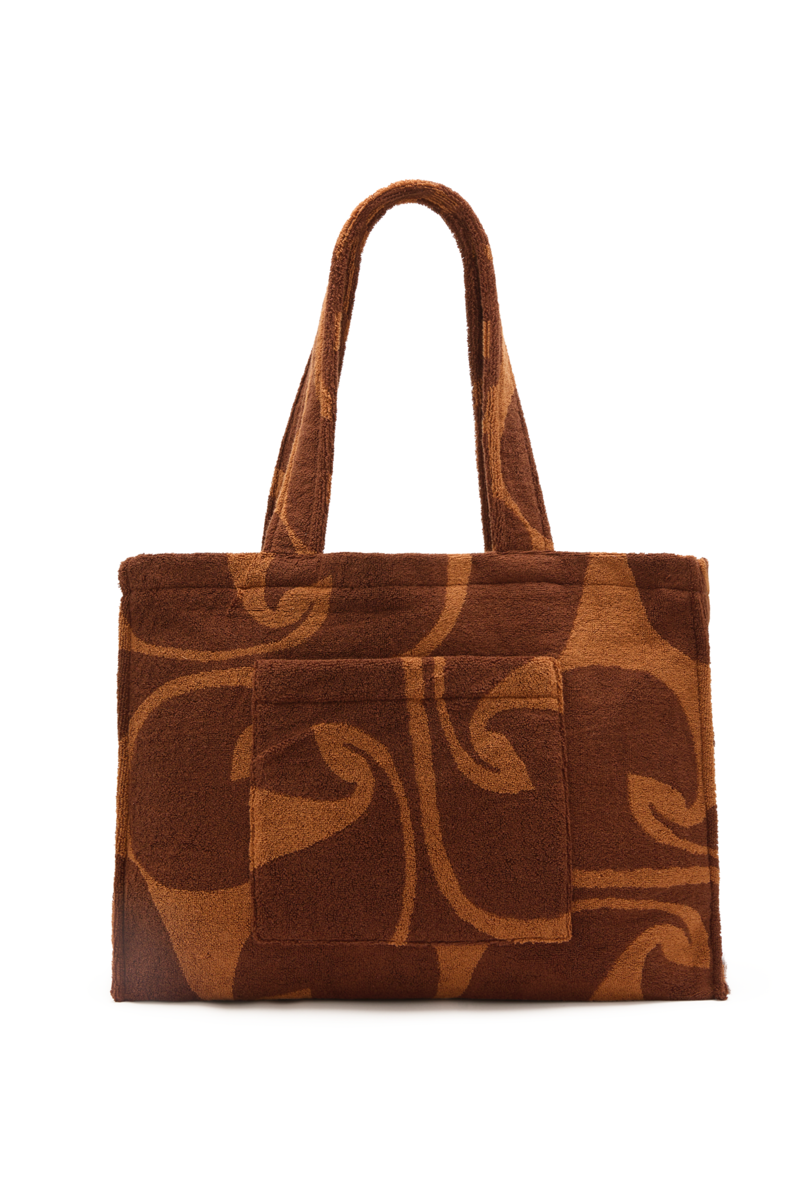 Towelling Beach Bag | Wave Umber