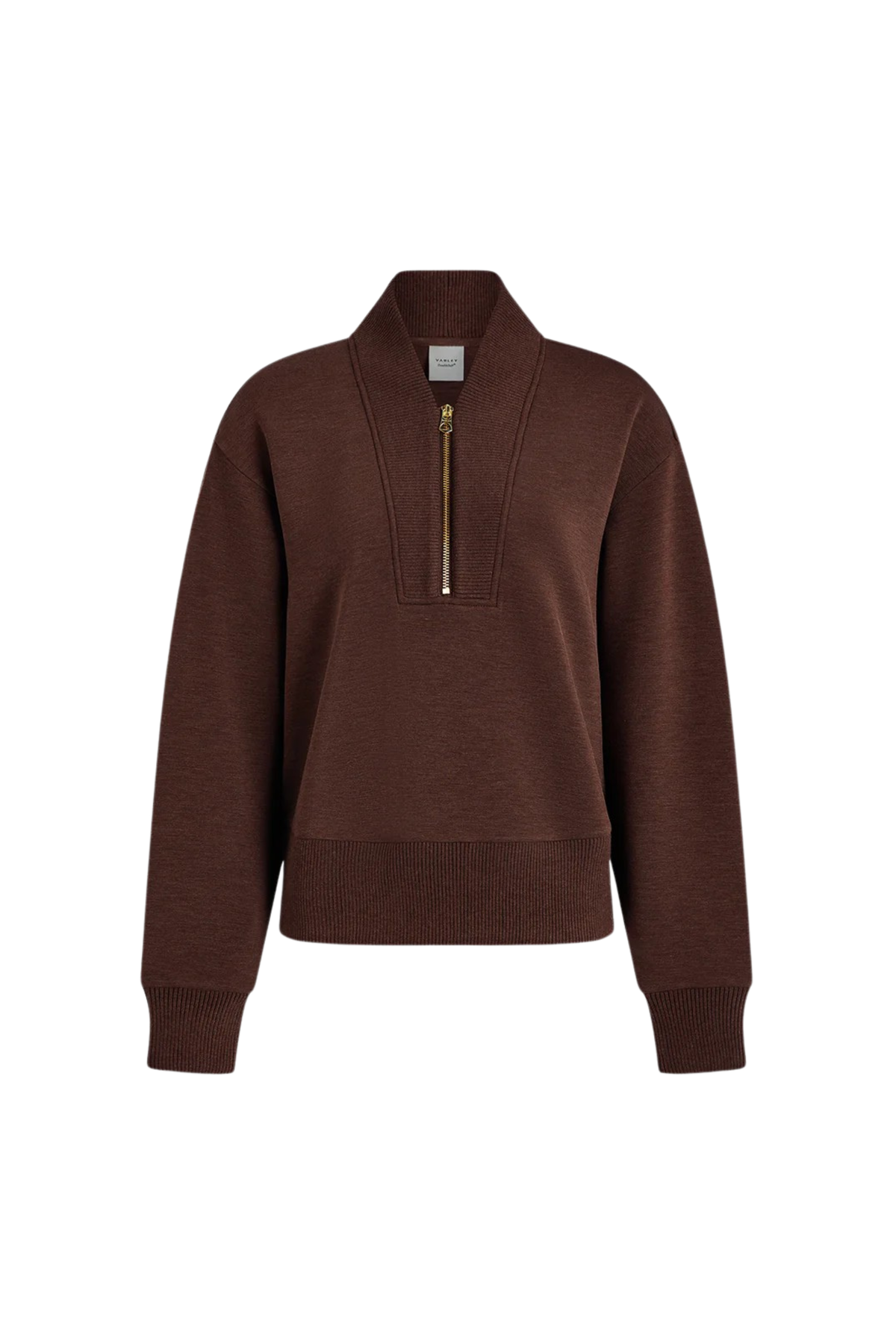 Sally Half-Zip Sweat Coffee Bean Marl