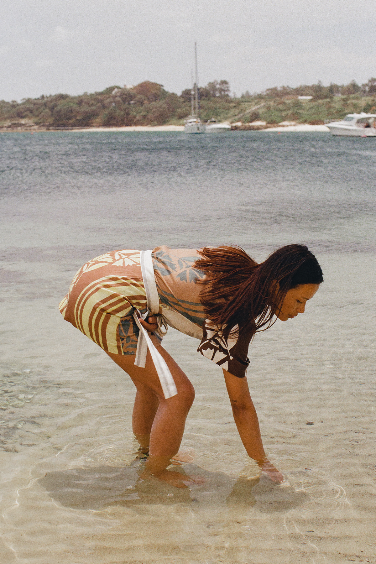 Brodie Mini Dress Clove Patch | FINAL SALE