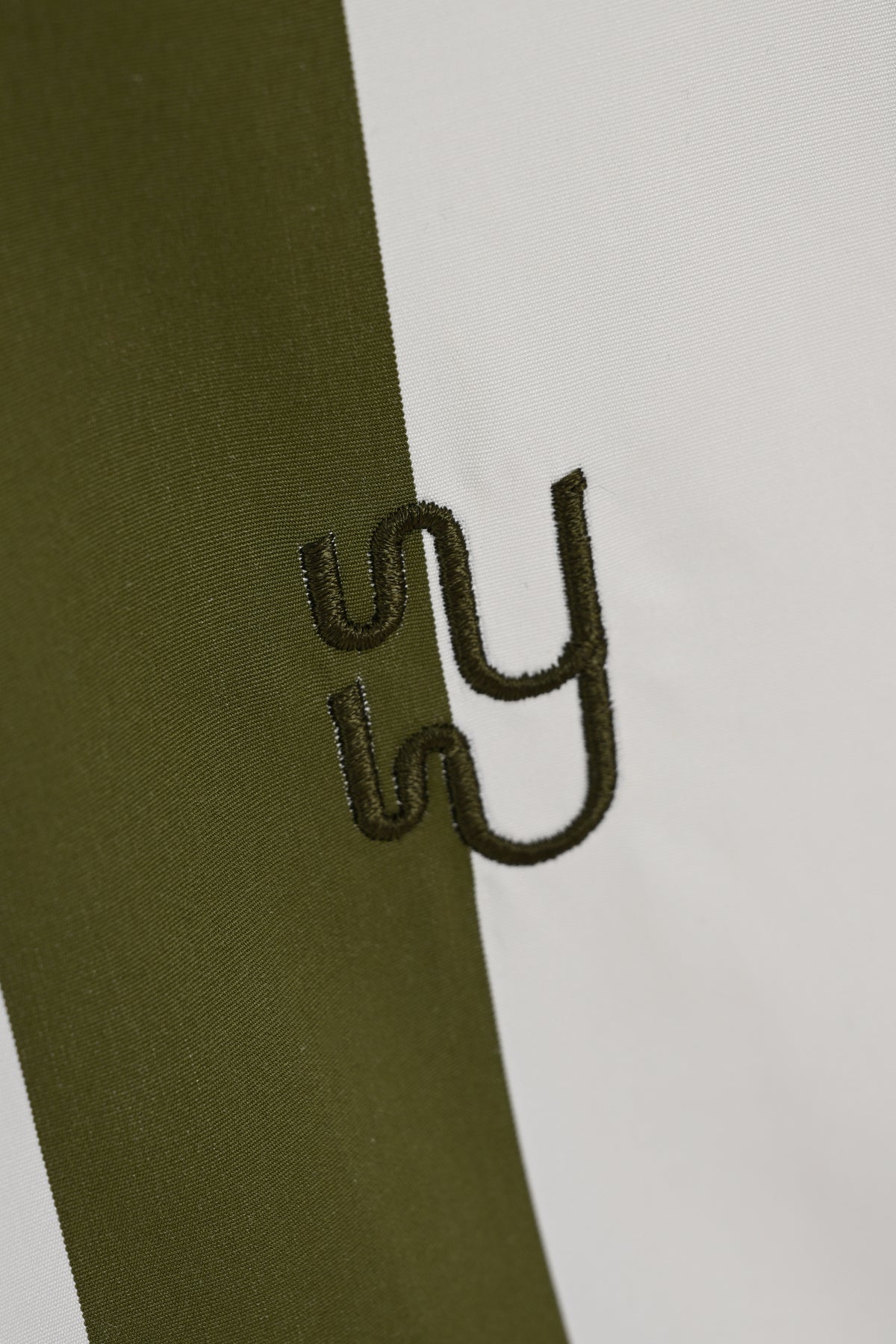 PUGLIA Shirt | Wide Bespoke Olive Green Striped Shirt