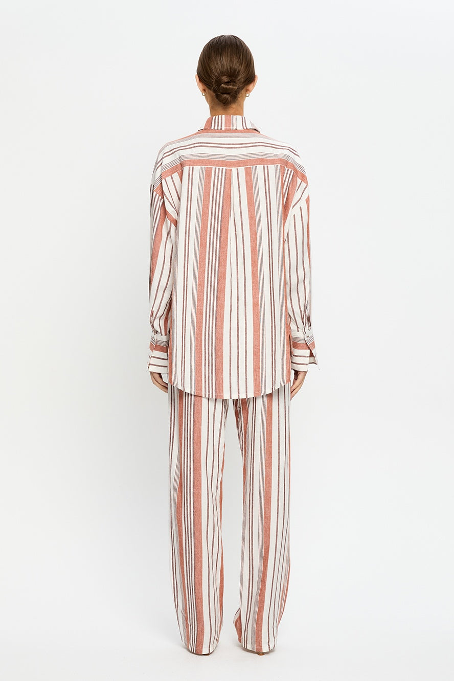 Elms Trousers | Rust/Ivory