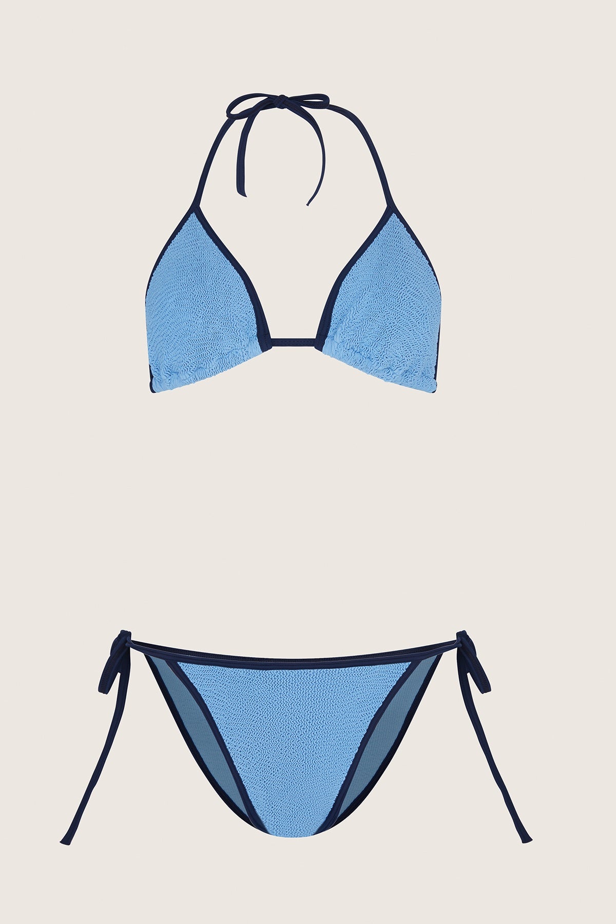 Gina Bikini Contrast Cornflower/Navy - Tyde-London