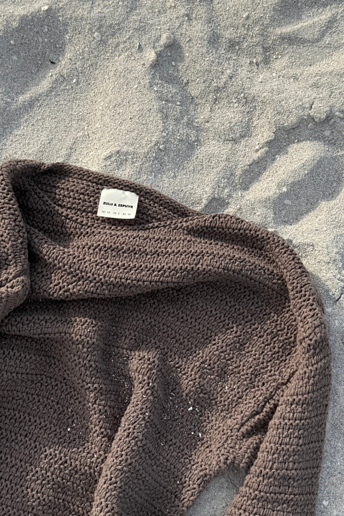 Carob Lattice Knit Jumper