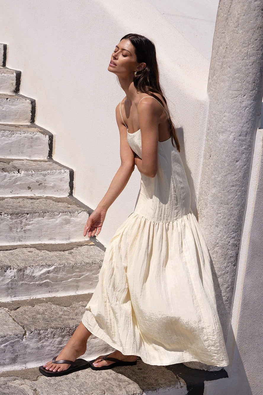 Uma Maxi Dress | Butter Yellow