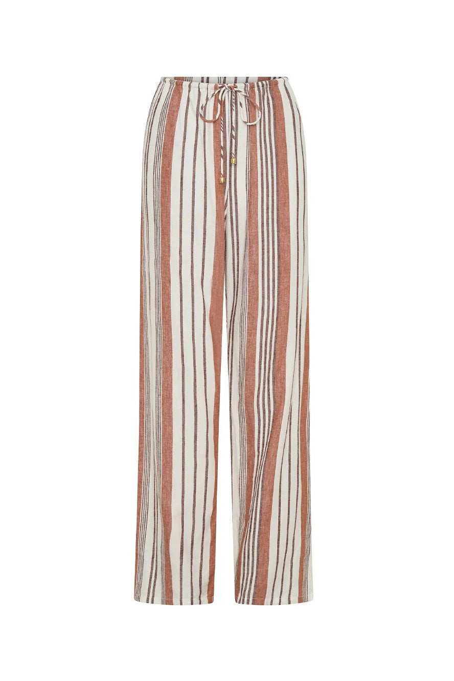 Elms Trousers | Rust/Ivory