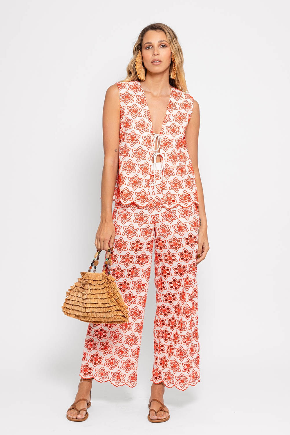 Bao Top Red Eyelet | FINAL SALE