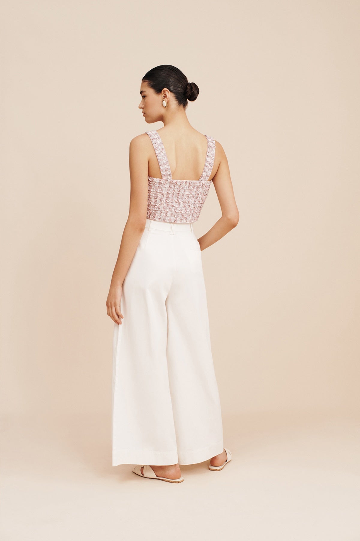 LENA CROP TOP - VINTAGE STRIPE - FINAL SALE