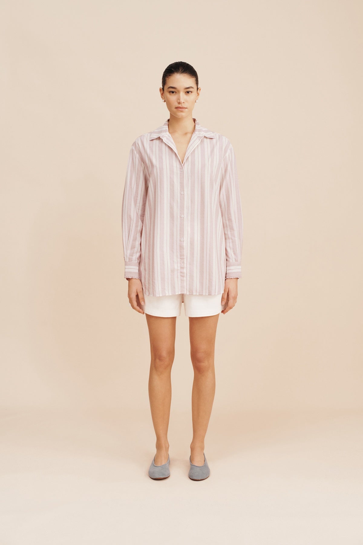 LENA SHIRT - VINTAGE STRIPE - FINAL SALE