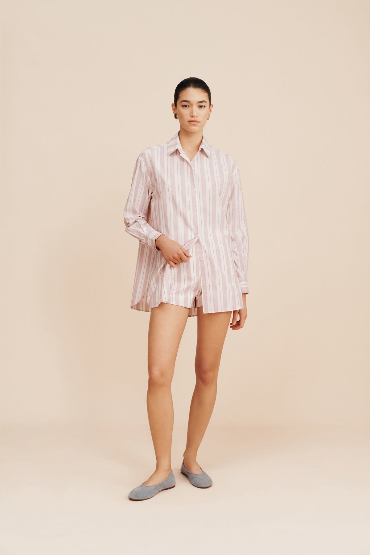 LENA SHIRT - VINTAGE STRIPE - FINAL SALE