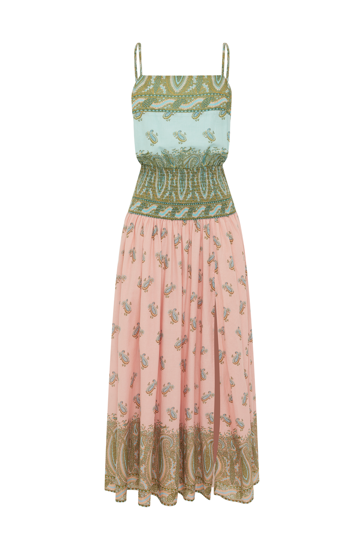 Lucent Drop Waist Maxi Dress