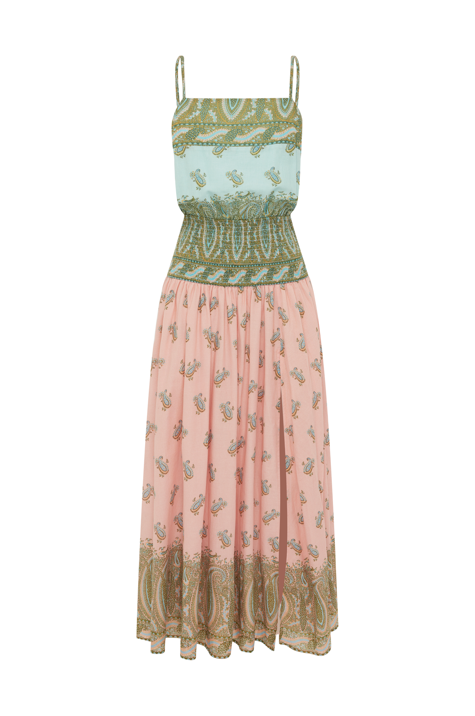 Lucent Drop Waist Maxi Dress