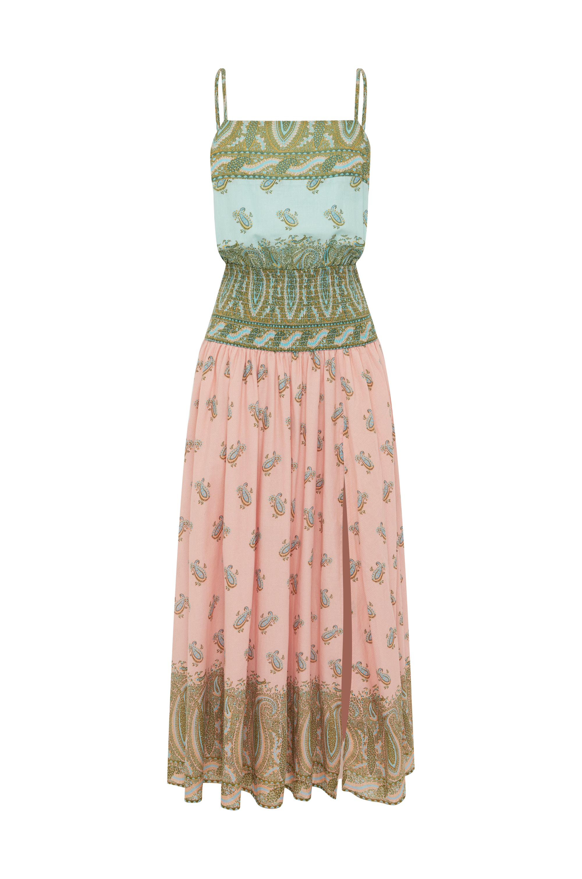 Lucent Drop Waist Maxi Dress