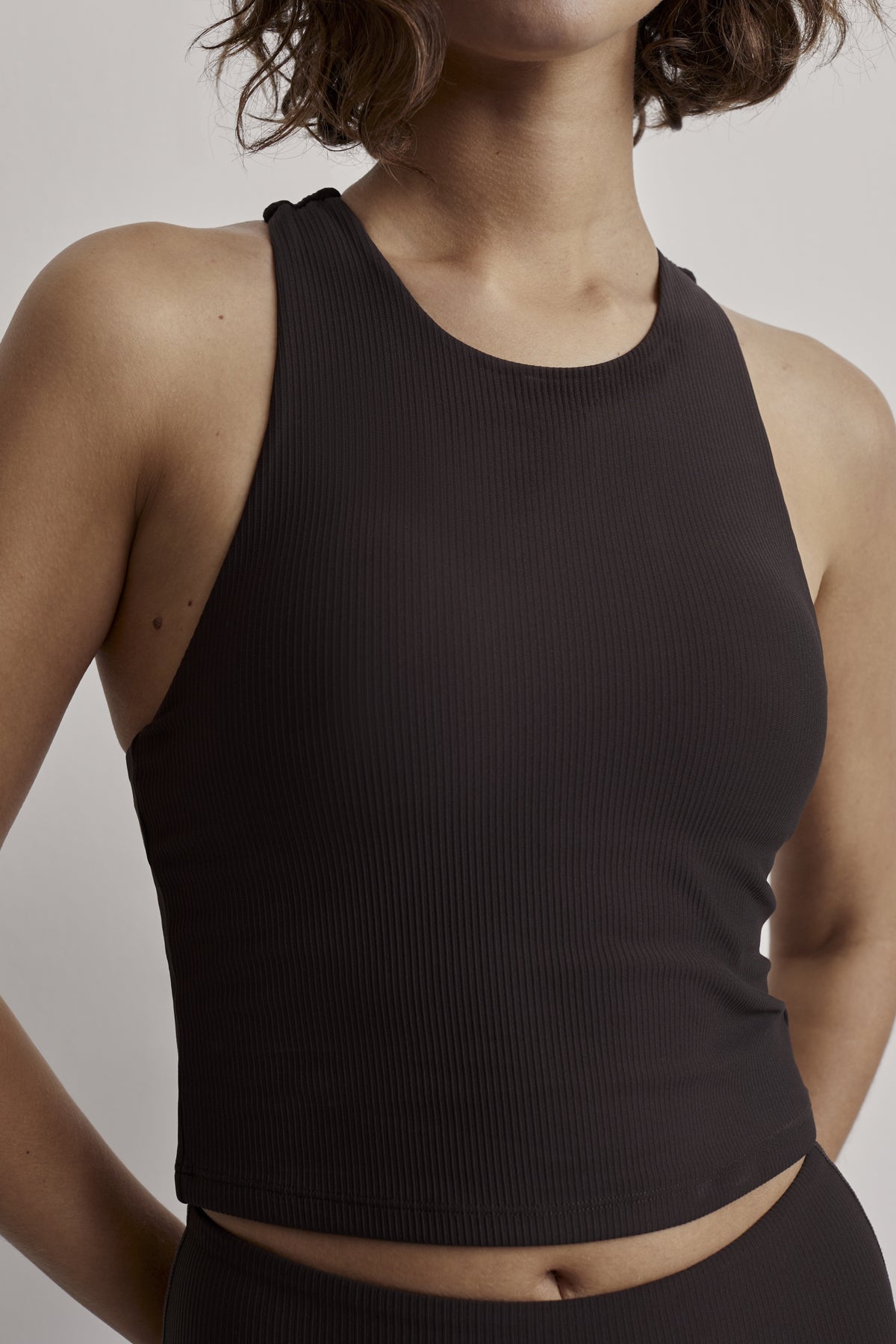 Let&#39;s Move Rib Kempton Bra Top | Chocolate | FINAL SALE