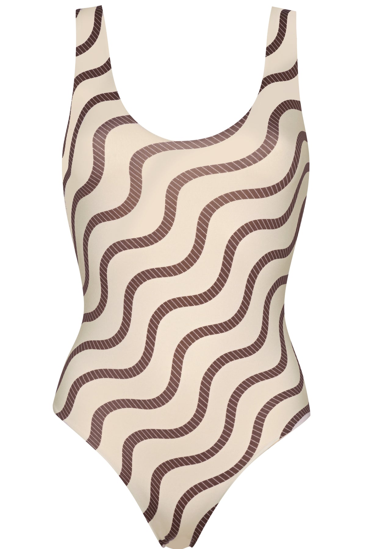 MAR - Bespoke Sand Wave Striped Swimsuit - FINAL SALE