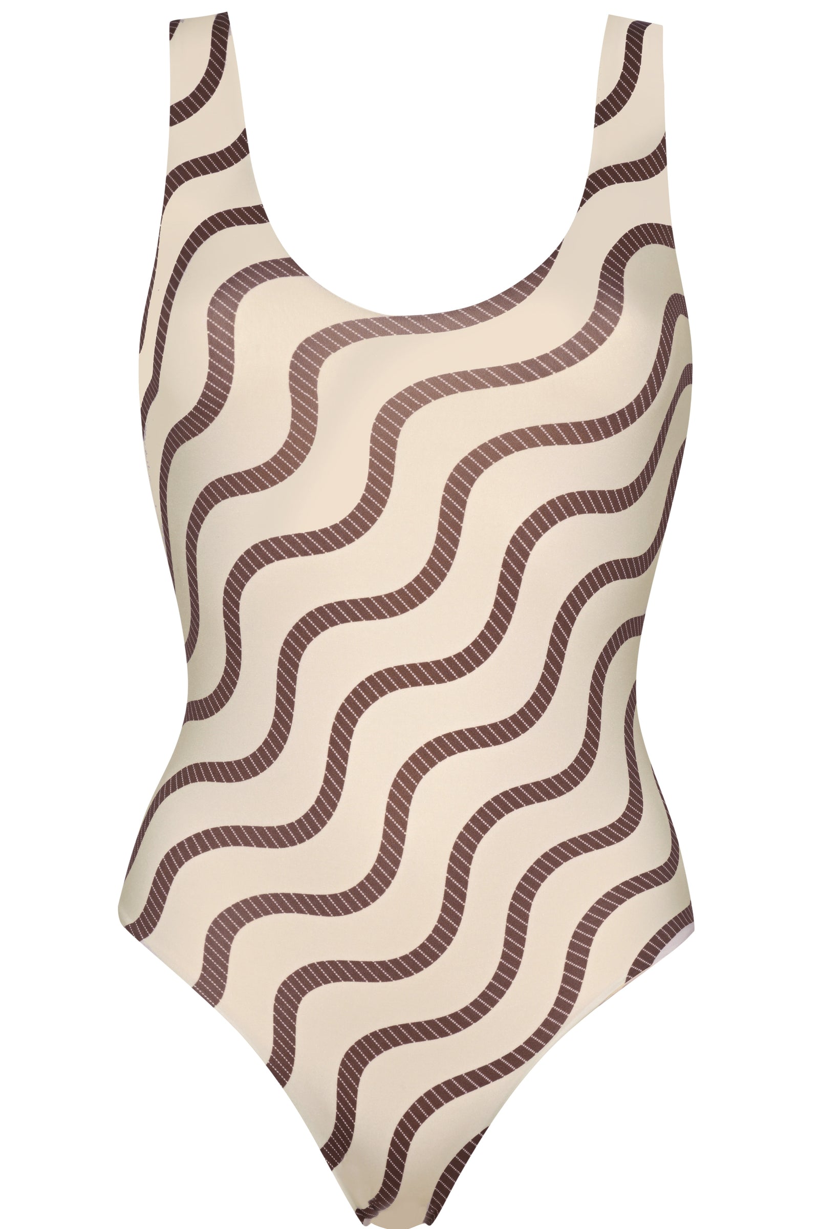 MAR - Bespoke Sand Wave Striped Swimsuit - FINAL SALE