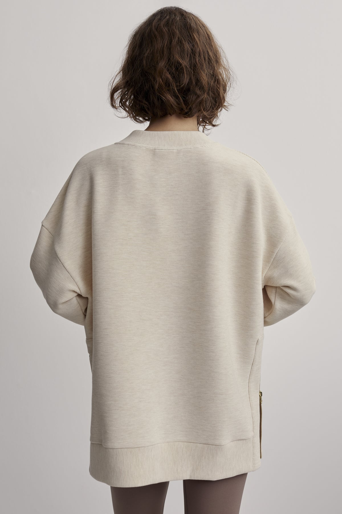 Mae Boyfriend Sweat | Oatmeal Marl- FINAL SALE