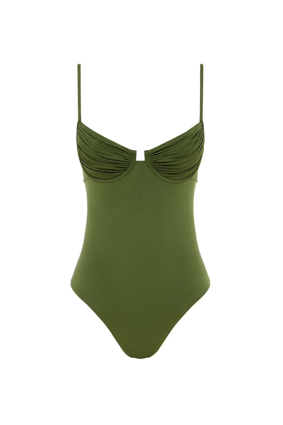 Ruched Cup One Piece Swimsuit