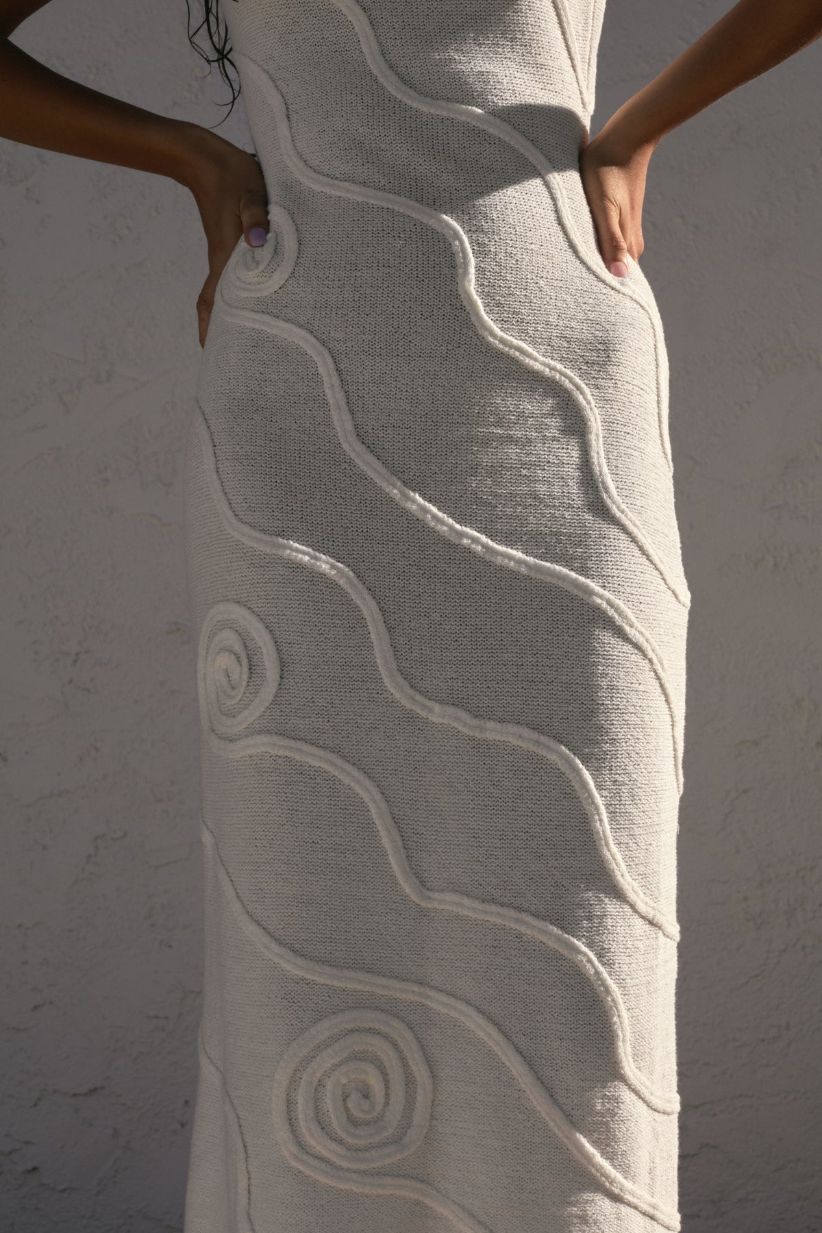 SHEA ORGANIC COTTON SWIRL KNIT DRESS - FINAL SALE