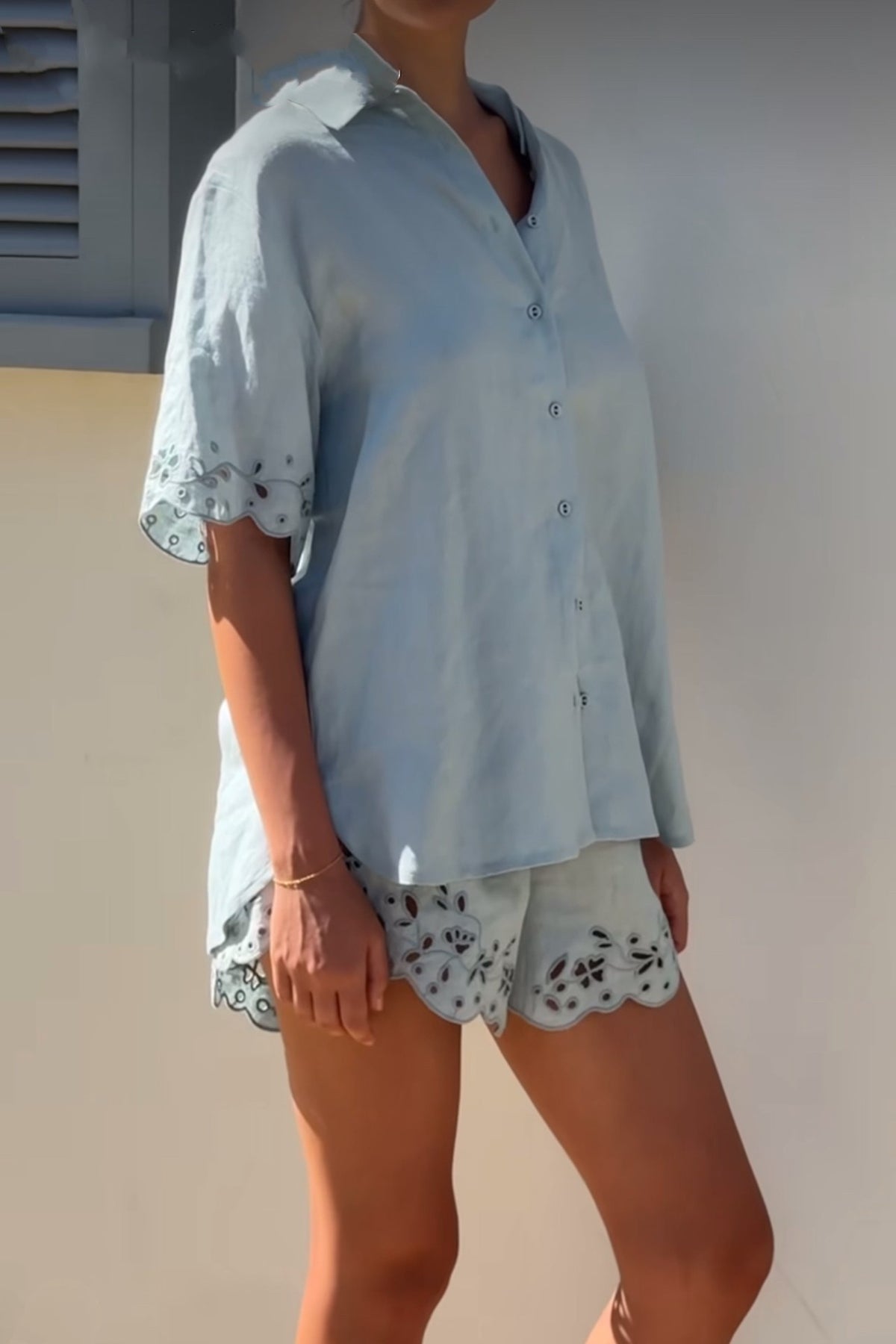 Memoir Shirt | Dusty Blue - FINAL SALE