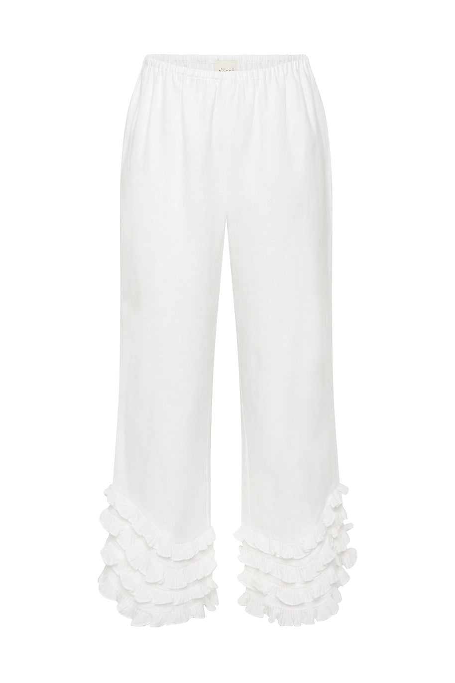 Florence Ruffle Linen Pant