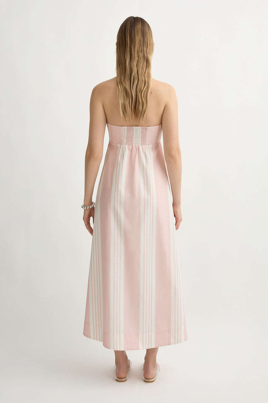 Rosie Stripe Strapless Dress