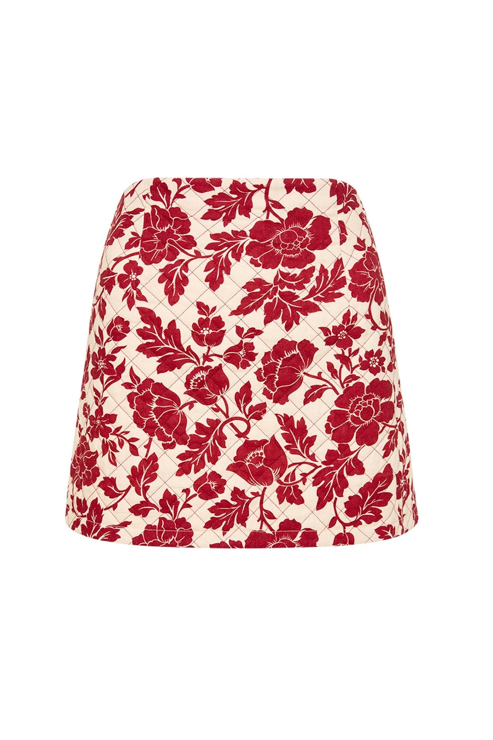 ROMEO MINI SKIRT - DEEP RED/OAT - FINAL SALE