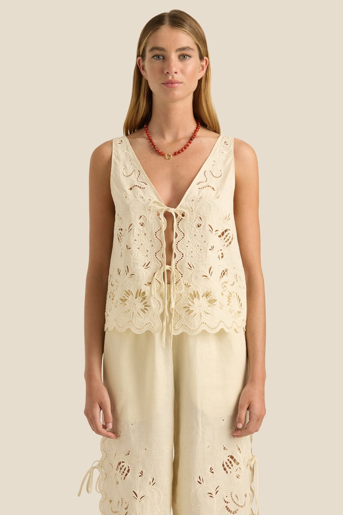 Kaia Top Serpentine Broderie | FINAL SALE